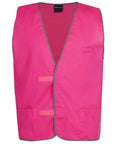 Jb's Wear Work Wear Hot Pink / S JB's Coloured Tricot Vest 6HFV