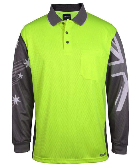 Workwear Long Sleeve Reflective Fluorescent Polo Shirt