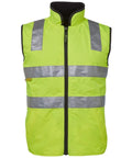 Jb's Wear Work Wear Lime/Black / S JB'S Hi-Vis Reversible Vest 6D4RV
