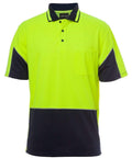 Jb's Wear Work Wear Lime/Navy / XS JB'S Hi-Vis Short Sleeve Gap Polo 6HVGS