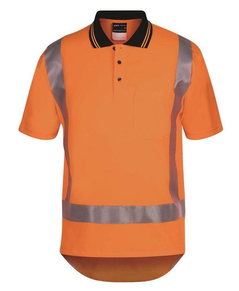 Jb's Wear Work Wear Orange / XS JB'S Hi-Vis Short Sleeve Non Cuff TTMC-W Traditional Polo 6DTSP