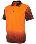Jb's Wear Work Wear Orange/Black / S JB'S Hi-Vis Short Sleeve Web Polo 6WPS