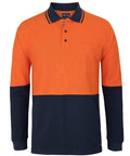 JB'S Wear Work Wear Orange/Navy / 2XS JB's hi vis tradiotional pique polo shirt 6HVQL