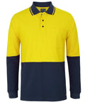 JB'S Wear Work Wear Yellow/Navy / 2XS JB's hi vis tradiotional pique polo shirt 6HVQL