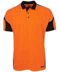 Jb's Wear Work Wear Orange/Black / XS JB'S Hi-Vis Short Sleeve Arm Panel Polo 6AP4S