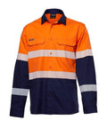 KingGee Work Wear Orange/Navy / XS KingGee Workcool Pro Hi Vis Reflective Shirt L/S  (NEW) K54028