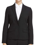 NNT Corporate Wear Black / 6 NNT 1 Button Mid Length Jacket CAT1E4