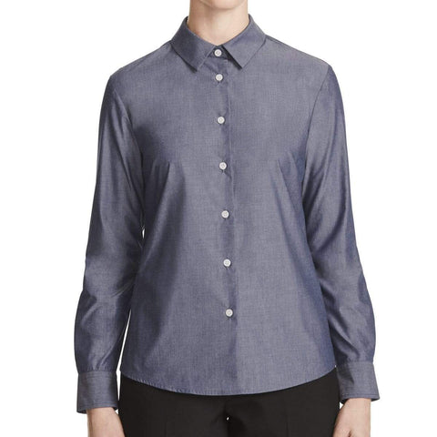 NNT Corporate Wear Mid Blue / 6 NNT Chambray Long Sleeve Shirt CATU69
