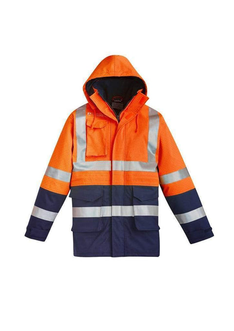 Syzmik Work Wear Orange/Navy / 5XL SYZMIK men's FR ARC rated anti-static waterproof jacket ZJ900