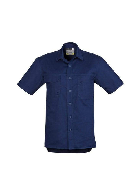 Syzmik Work Wear Blue / L SYZMIK Men’s Lightweight Short Sleeve Tradie Shirt ZW120