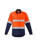 Syzmik Work Wear Orange/Navy / 7XL SYZMIK orange flame hrc 2 hoop taped closed front spliced shirt ZW143