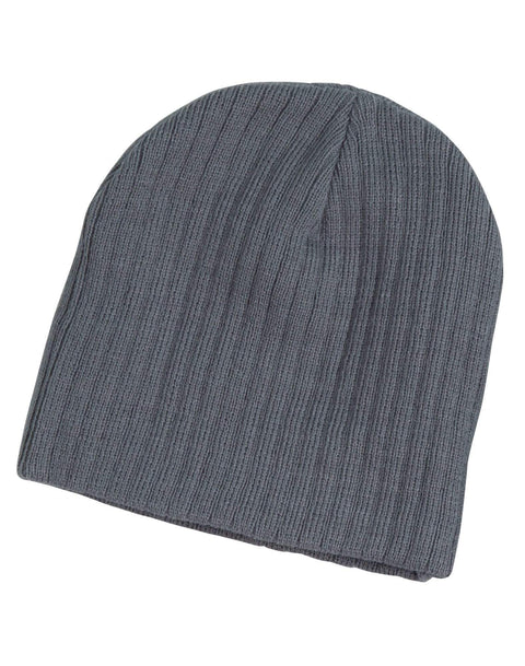 Winning Spirit Active Wear Grey / One size Cable Knit Beanie CH62
