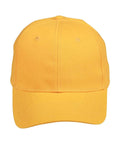 Winning Spirit Active Wear Gold / One size Heavy Brushed Cotton Cap Ch01
