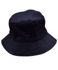 Winning Spirit Active Wear Navy / S Bucket Hat With Toggle H1034