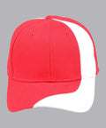 Winning Spirit Active Wear Red/White / One size Peak & Crown Contrast Cap Ch82