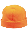 Winning Spirit Active Wear Fluoro Orange / One size fits most Polar Fleece Beanie Ch27