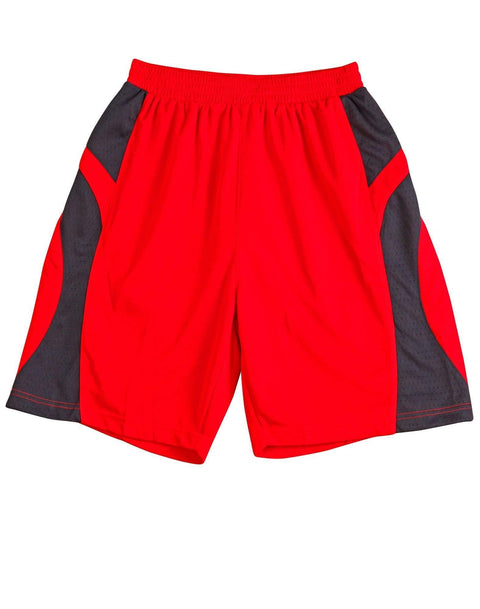 Winning Spirit Active Wear Black/Red / S Slamdunk Shorts Adult Ss23