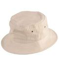 Winning Spirit Active Wear Natural / S/M Soft Washed Bucket Hat Ch29