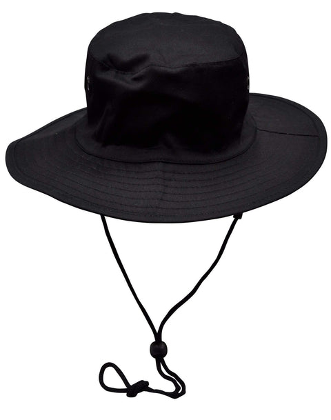 Winning Spirit Active Wear Black / S Surf Hat With Break-away Strap H1035