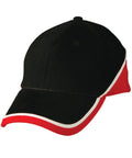 Winning Spirit Active Wear Navy/White/Red / One size Tri Contrast Colours Cap Ch38