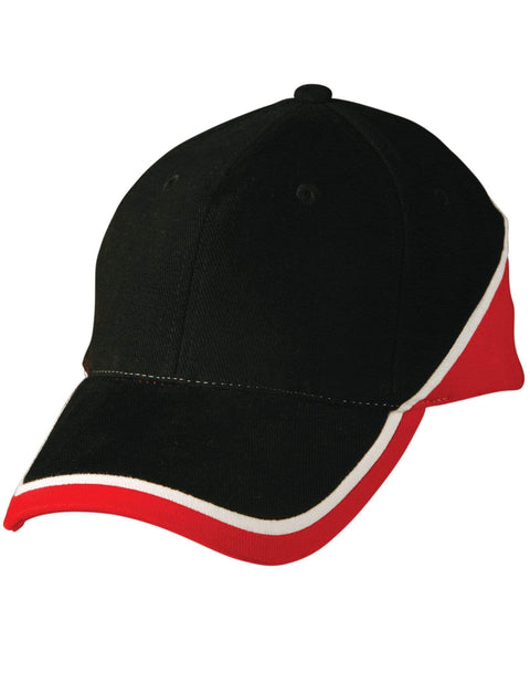 Winning Spirit Active Wear Navy/White/Red / One size Tri Contrast Colours Cap Ch38
