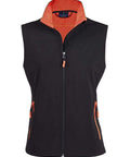 Winning Spirit Casual Wear Black/Orange / 8 Rosewall Soft Shell Vest Ladies' Jk46