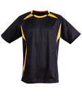 Winning Spirit Casual Wear Navy/Gold / S Shoot Soccer Tee Adult Ts85