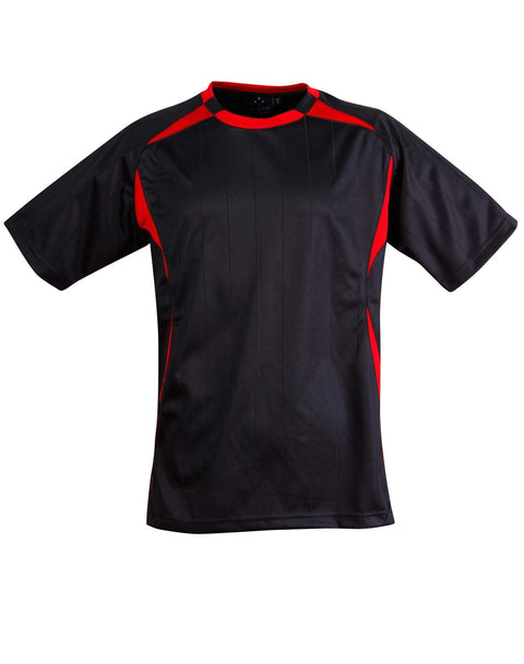 Winning Spirit Casual Wear Navy/Red / S Shoot Soccer Tee Adult Ts85