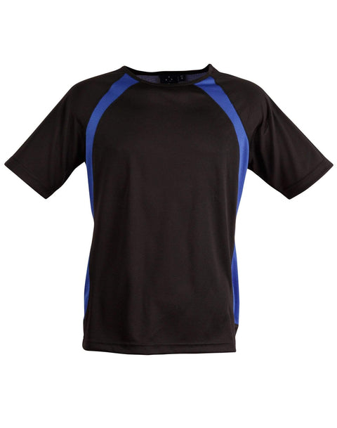 Winning Spirit Casual Wear Black/Royal / S Sprint Tee Shirt Men's Ts71