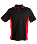 Winning Spirit Casual Wear Black/Red / S Teammate Polo Men's Ps73