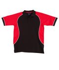 Winning Spirit Casual Wear Black/ White/Red / S Winning Spirit Arena Polo Shirt  Men's Ps77