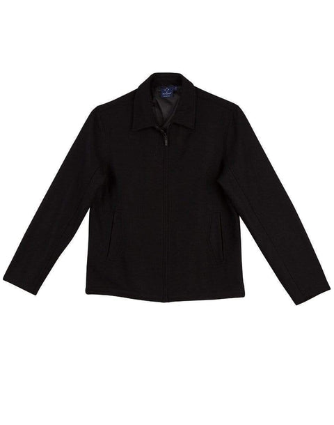 Winning Spirit Casual Wear Black / XS Winning Spirit Flinders Wool Blend Corporate Jacket Men's Jk13