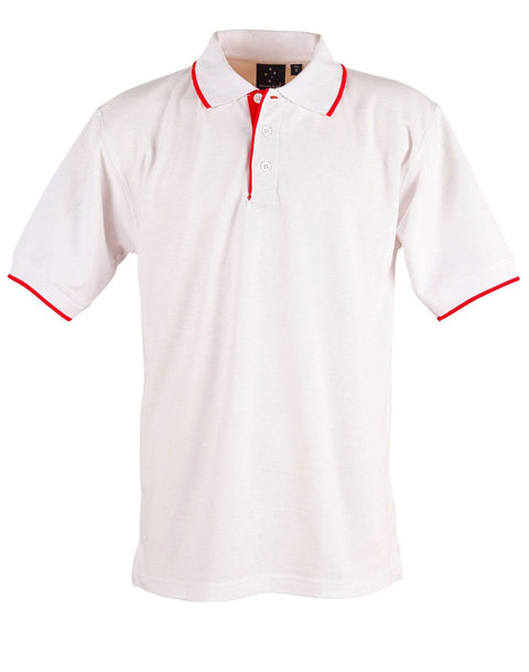 Winning Spirit Casual Wear White/Red / XS Winning Spirit Liberty Polo Men's Ps08
