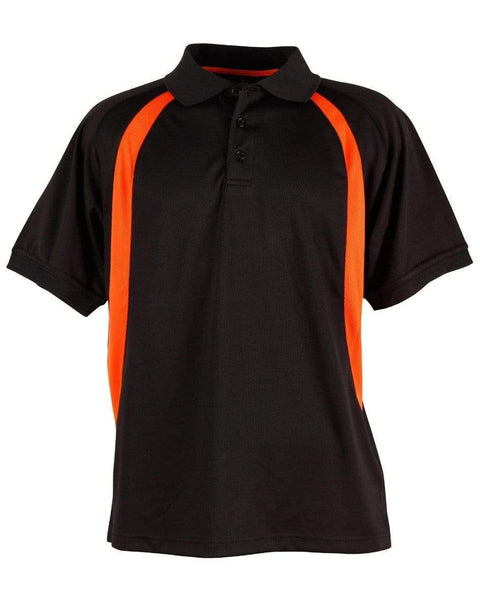 Winning Spirit Casual Wear Black/Orange / S Winning Spirit Olympian Polo Men's  Ps51