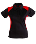 Winning Spirit Casual Wear Black/Red / 8 WINNING SPIRIT WINNER POLO Ladies' PS32A